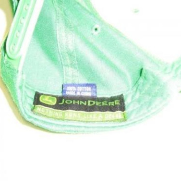 JOHN DEERE Green Adjustable Cap Hat Snapback - Picture 3 of 5